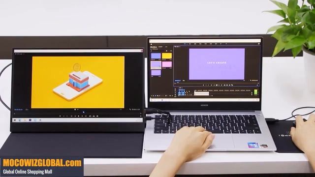 EGOBAS S2 Wireless Android 9.0 Touchscreen Smart Portable Monitor смотреть онлайн