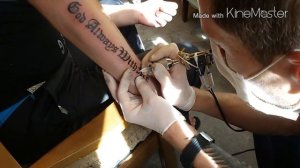 Татуировка Надпись.Готический шрифт.