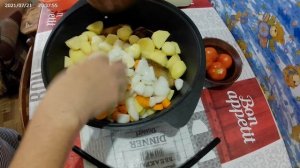 утка с картошкой в казане