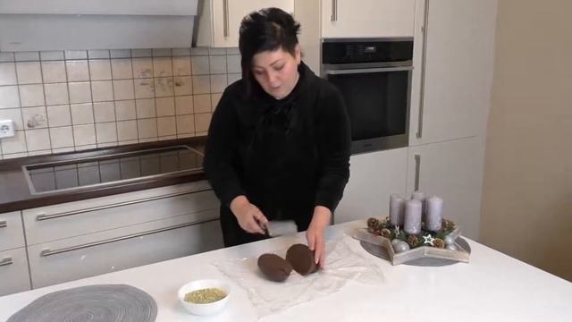 #Шоколадное печенье с фисташками