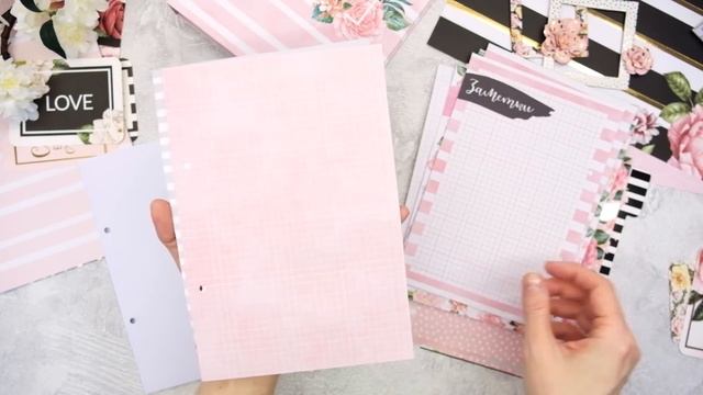 Скрапбукинг/обзор: набор для создания ежедневника от Арт Узор. Розыгрыш наклеек. смотреть онлайн