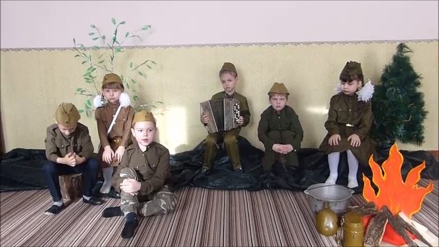 Коллективная работа детей МБДОУ дс 1 г.Гулькевичи На привале