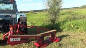 Сено косим с дедом на т-25 и мтз-80. Завтрак на покосе. Он своё возьмёт!