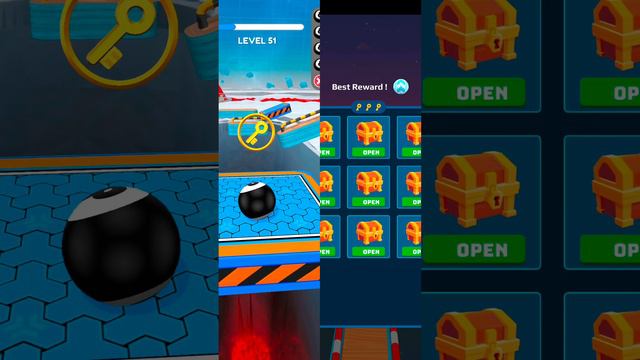 going balls vs rolling ball game, WALKTHROUGH ios, Android mobile games, speed run