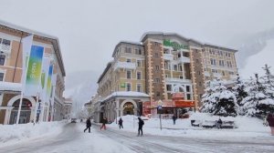 Красная поляна зимой 2022 год