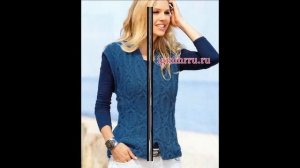 Вязаные Женские Безрукавки Спицами - 2019 / Women's Sleeveless Knit spokes / Frauen Sleeveless Knit