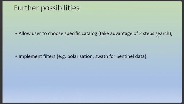 OpenSearch API for Earth observation