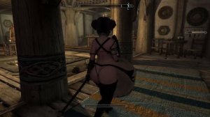 Skyrim Little Ninja Ate Her Ninja Friend(Vore Belly Shape TEST)