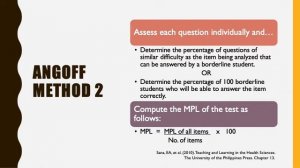 Setting the Test's Minimum Passing Level (MPL) or Passing Mark