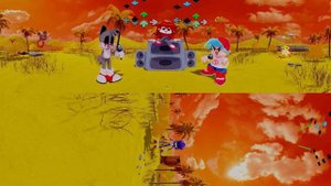 VS Tails.exe 360° FNF Animation - Chasing and Darkness
