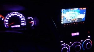 RGB подсветка приборной панели в Toyota Corolla 120.