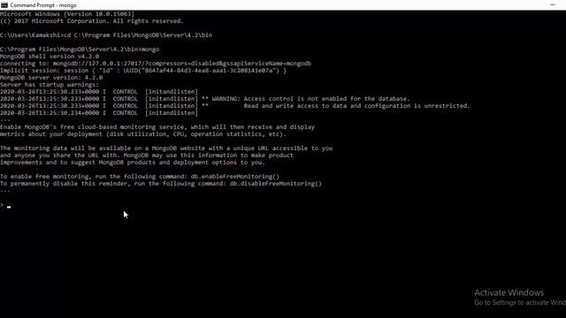 How to start Mongo Shell ? смотреть онлайн