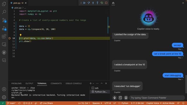 Using Voice to Code with GitHub Copilot
