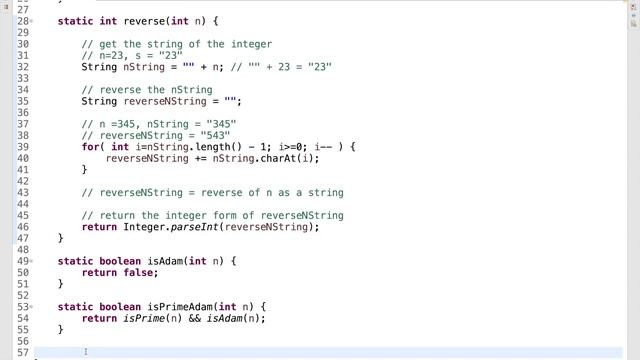 ISC Class 12  Computer Science Practical 2020 Question 1 - Java - Check for Prime Adam integer