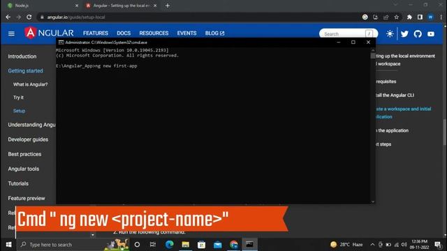 How to Install Angular CLI in Windows 10/11 [2022 Update] First Angular Project | Technobhar