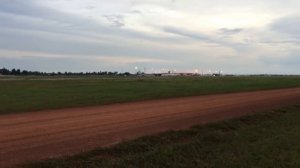 Airplane Flying and Landing at Siem Reap International Airport 2017