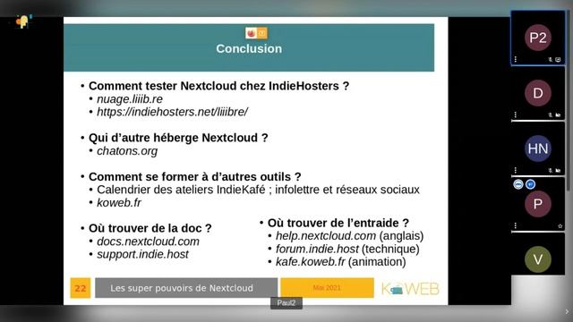 Indie Kafé - Conclusion sur Nextcloud смотреть онлайн