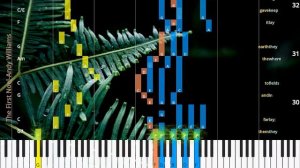 🎹The First Noel, Chord & Lyrics, Andy Williams, Synthesia Piano