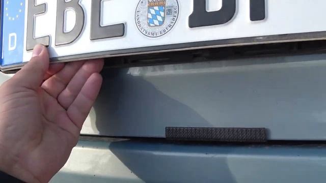 Замена номеров на машине в ГЕРМАНИИ