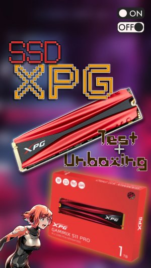 SSD XPG Gammix s11 PRO + Unboxig + Test + ASMR