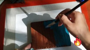 Идея панно из палочек от мороженного