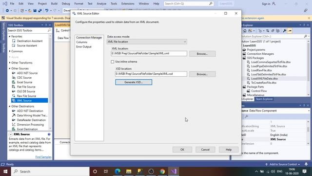 How To Load XML File Data to SQL Server Table in SSIS | SQL Server Integration Services смотреть онлайн