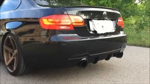 BMW E92 335i N54 Performance exhaust + catless downpipes sound