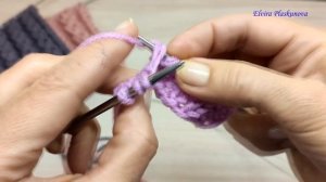 ЛЕГКИЙ, ОБЪЕМНЫЙ И ПРОСТОЙ УЗОР ДЛЯ ШАПКИ И СВИТЕРА. Узоры спицами.