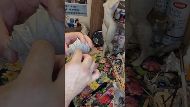 кукла из папье-маше,  процесс работы #авторскаякукла #кукла  #кукларучнойработы #куклаизпапьемаше