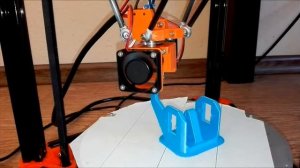 3D DIY FLSUN kossel mini первая печать после калибровки принтера