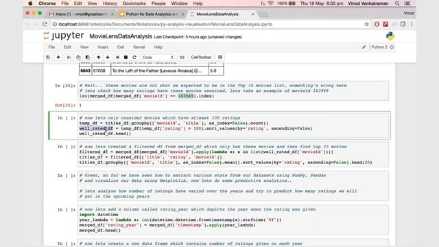 Python for Data Analysis | Python for Data Visualisation | Python Tutorial | Learn Python смотреть онлайн