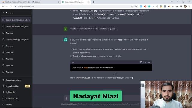 (03) Generate Post Model, Controler And Request | Build App with ChatGpt | Chat Gpt смотреть онлайн
