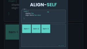 Learn Flexbox Align-self in 13 seconds.