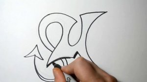 How to Draw Wild Graffiti Letters - U