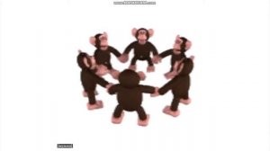 Веселые обезьяны крутятся 3 минуты.