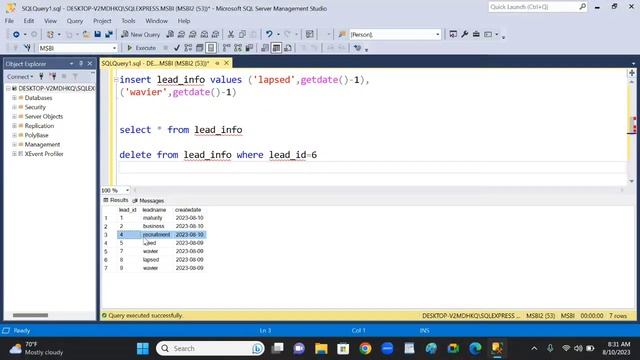 SQL server Identity Property | Identity Insert | Identity on Delete and truncate | #sqlserver #mssq