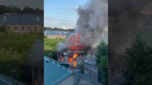 Пожар в Новосибирске.09.06.2024г.