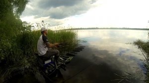 Рыбалка в Шатуре 12 июня. Ловля на матчевое удилище.Слайдер