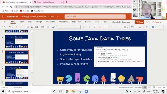 DearPiggy's Introduction to Java - Print Statements, Comments, Variables смотреть онлайн