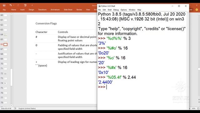 Flag . Width , Precision ,Type in Python | Tutorials and Language Channel смотреть онлайн