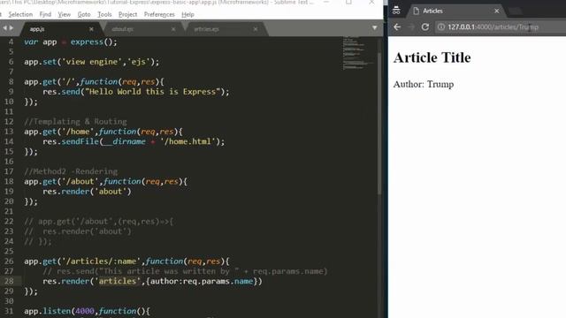 Web Microframeworks with Flask & Express - Template Engines (Part 2) смотреть онлайн