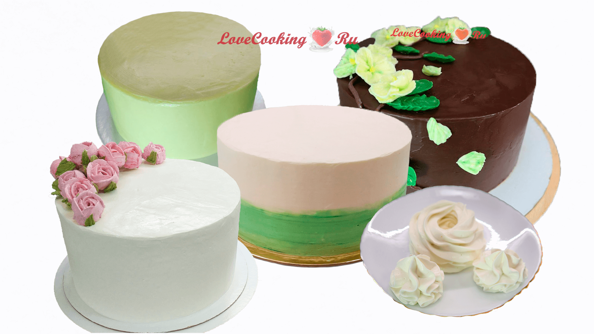 Мои ТОП-5 кремов для выравнивания и украшения тортов | LoveCookingRu