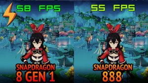 Snapdragon 8 Gen 1 vs Snapdragon 888 - Genshin Impact HOT vs COLD