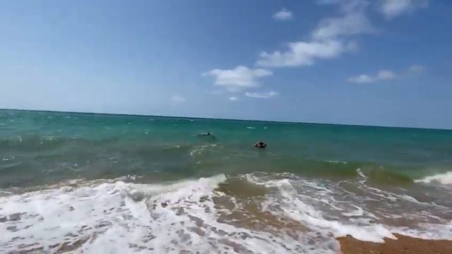 Бугазская коса после шторма #море #анапа #благовещенская #бугазскаякоса