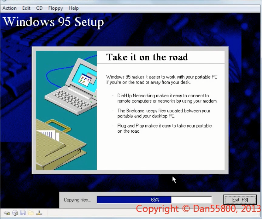 Установка Windows 96