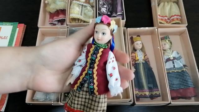 Куклы в национальных костюмах . Обзор коллекции. смотреть онлайн