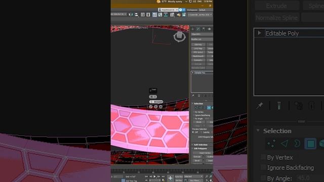 Advanced 3D modeling in 3Ds max _Triply Twisted torus _ #shorts3d #3d #3dart