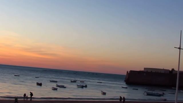 Кадис. Коста де ла Лус. А как солнце покидает Кадис зимой? смотреть онлайн