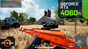 PUBG : RTX 4060 Ti 8GB + Ryzen 7500F : 1440p & 1080p Low Settings