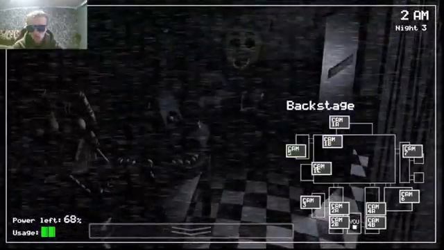 FIVE NIGHT AT FREDDY'S. Прохождение 3# часть. 3 НОЧЬ